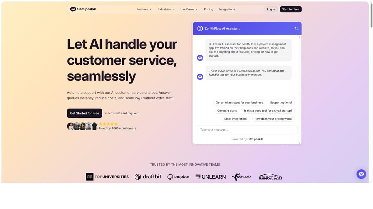 SiteSpeakAI