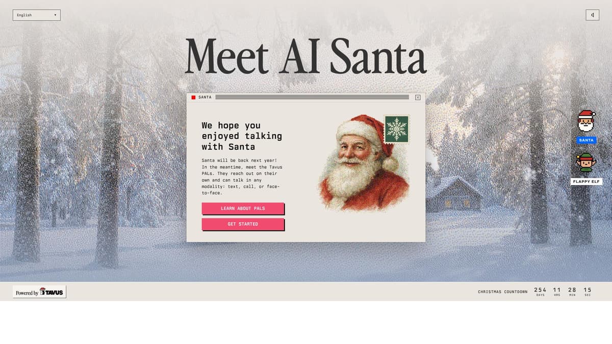 AI Santa by Tavus