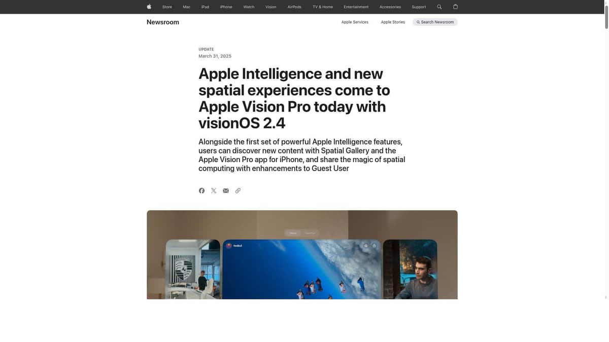 visionOS 2.4