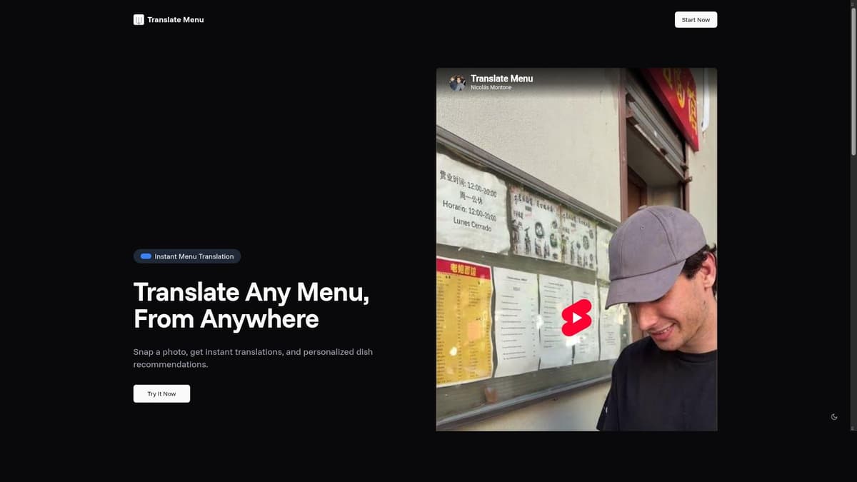 Translate Menu