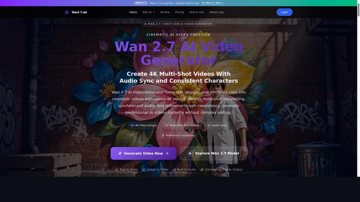Wan 2.7 AI Video